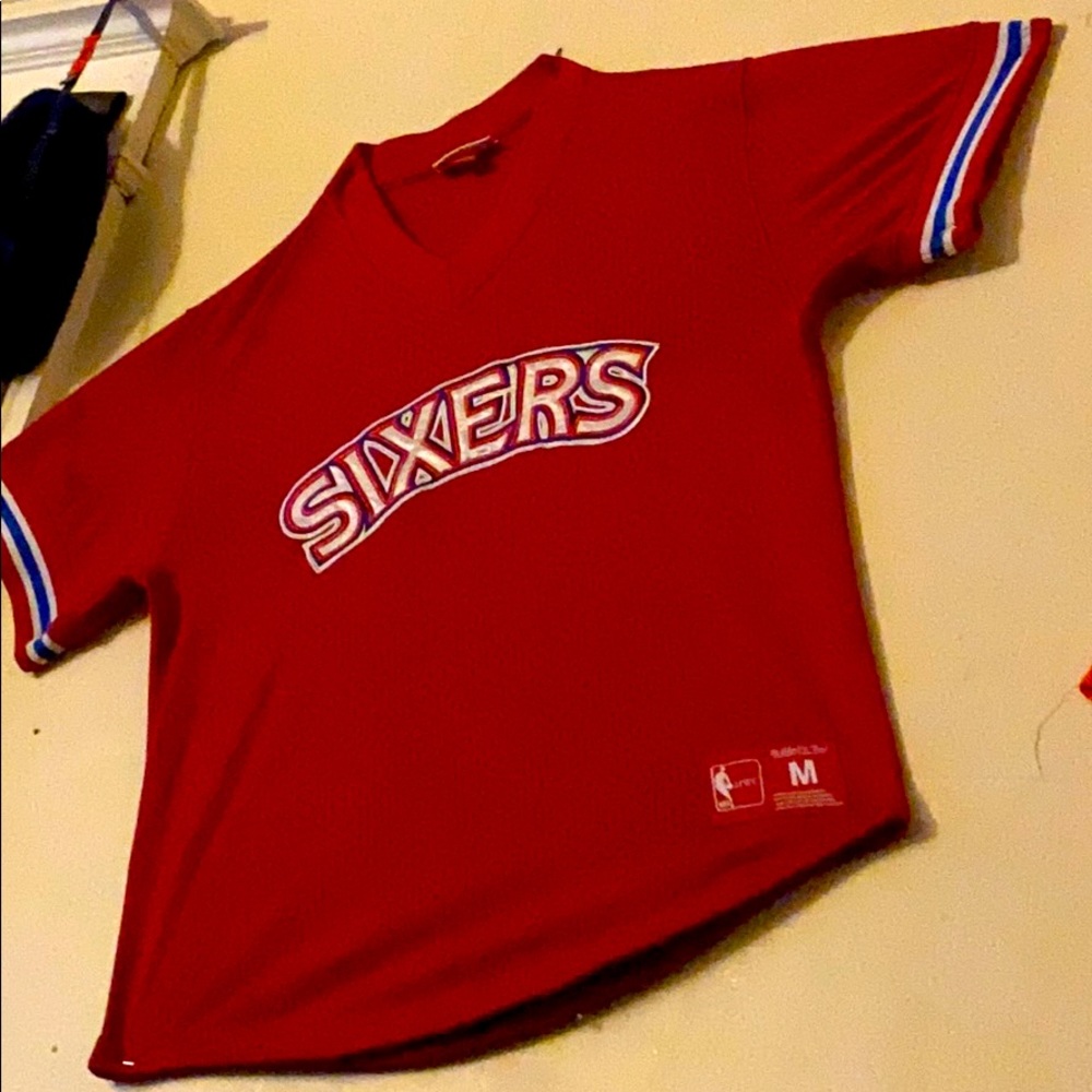 Sixers Mitchell And Ness Meah Jersey